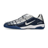 Nike Air Zoom Total 90 III IC Futsal Boot Dark Blue and Silver