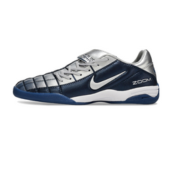 Nike Air Zoom Total 90 III IC Futsal Boot Dark Blue and Silver