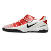 Chuteira Futsal IC Nike Air Zoom Total 90 III Branca e Vermelha Indoor