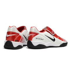 Chuteira Futsal Nike Air Zoom Total 90 III IC Branca e Vermelha