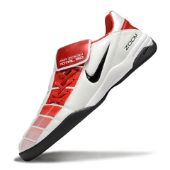 Chuteira Futsal Nike Air Zoom Total 90 III IC Branca e Vermelha
