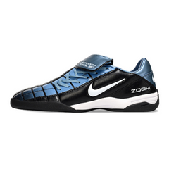 Chuteira Futsal Nike Air Zoom Total 90 III IC Preta e Azul