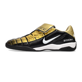Chuteira Futsal Nike Air Zoom Total 90 III IC Preta e Dourada