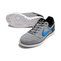 Chuteira Futsal IC Nike5 Street Gato Cinza e Azul
