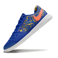 Chuteira Futsal IC Nike Lunar Gato II Azul e Dourada