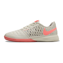 Chuteira Futsal IC Nike Lunar Gato II Cinza e Rosa