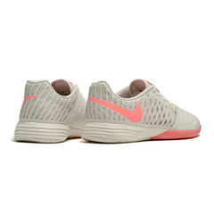 Chuteira Futsal IC Nike Lunar Gato II Cinza e Rosa