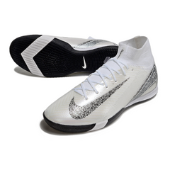 Chuteira Futsal Nike Mercurial Superfly 10 Elite IC Branco e Preto