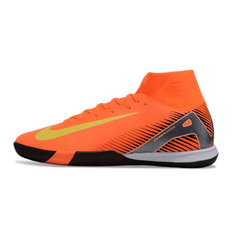 Chuteira Futsal Nike Mercurial Superfly 10 Elite IC Laranja e Amarelo
