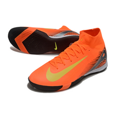 Chuteira Futsal Nike Mercurial Superfly 10 Elite IC Laranja e Amarelo