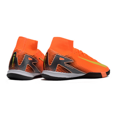 Chuteira Futsal Nike Mercurial Superfly 10 Elite IC Laranja e Amarelo