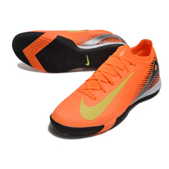 Chuteira Futsal Nike Zoom Mercurial Vapor 16 Elite IC Laranja e Amarelo
