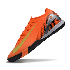 Chuteira Futsal Nike Zoom Mercurial Vapor 16 Elite IC Laranja e Amarelo