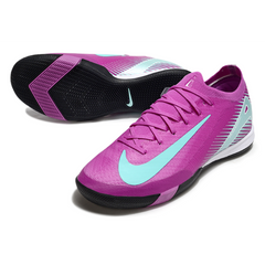 Chuteira Futsal IC Nike Zoom Mercurial Vapor 16 Elite Roxa e Azul-Clara
