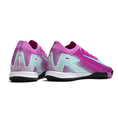 Chuteira Futsal Nike Zoom Mercurial Vapor 16 Elite IC Roxo e Azul Claro