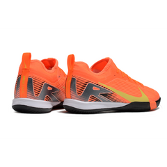 Chuteira Futsal Nike Zoom Mercurial Vapor 16 Pro IC Laranja e Amarelo