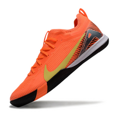 Chuteira Futsal Nike Zoom Mercurial Vapor 16 Pro IC Laranja e Amarelo