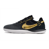 Chuteira Futsal Nike Streetgato IC Preta e Dourada - VENI Futebol