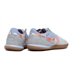 Chuteira Futsal Nike Streetgato IC Cinza, Roxa e Laranja - VENI Futebol