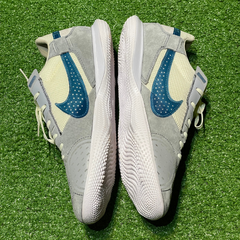 Chuteira Futsal Nike Streetgato IC Branca, Azul e Cinza Tamanho 42