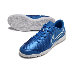 Chuteira Futsal IC Nike Tiempo 10 Legend Academy Pack Mad Ambition Azul e Amarela
