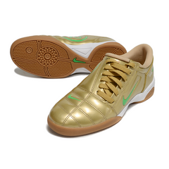 Chuteira Futsal IC Nike Total 90 III Dourada e Verde