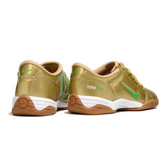 Chuteira Futsal IC Nike Total 90 III Dourada e Verde