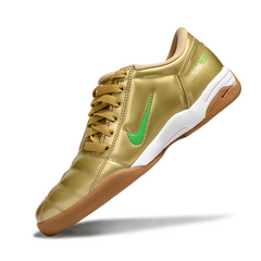Chuteira Futsal IC Nike Total 90 III Dourada e Verde