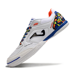 Bota de fútbol sala Joma Top Flex 24 IC Blanco, Azul y Naranja
