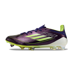 Chuteira Campo FG Adidas F50 Elite Pack Fast Reborn Prateada e Preta Infantil