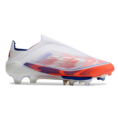 Chuteira Campo FG Adidas F50+ Elite Sem Cadarço Verde e Amarela Infantil