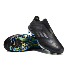 Chuteira Infantil Campo Adidas F50+ Elite Sem Cadarço FG Darkspark Pack