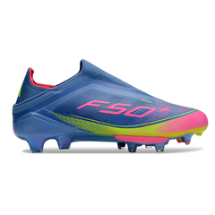 Chuteira Campo FG Adidas F50+ Elite Sem Cadarço Pack Celestial Victory Infantil