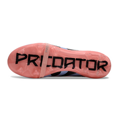 Chuteira Campo FG Adidas Predator 25 Elite Com Língua Rosa-Clara Infantil