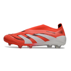 Chuteira Campo FG Adidas Predator 25 Elite Sem Cadarço Pack Pure Victory Infantil