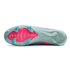 Chuteira Campo FG Nike Air Zoom Mercurial Superfly 10 Elite Azul-Clara e Rosa Infantil
