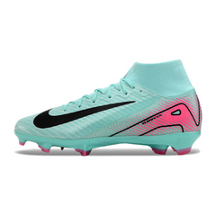 Nike Air Zoom Mercurial Superfly 10 Elite FG Kids' Football Boots - Light Blue and Pink