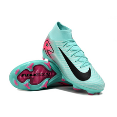 Nike Air Zoom Mercurial Superfly 10 Elite FG Kids' Football Boots - Light Blue and Pink