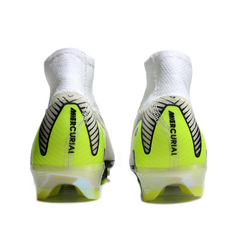 Nike Air Zoom Mercurial Superfly 10 Elite FG Kids' Football Boots - White, Green and Black