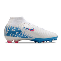 Nike Air Zoom Mercurial Superfly 10 Elite FG Kids' Football Boots - White, Blue and Pink