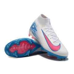 Nike Air Zoom Mercurial Superfly 10 Elite FG Kids' Football Boots - White, Blue and Pink