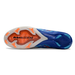 Botas de fútbol Nike Air Zoom Mercurial Superfly 10 Elite FG para niños, color blanco y azul