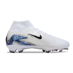 Botas de fútbol Nike Air Zoom Mercurial Superfly 10 Elite FG para niños, color blanco y negro