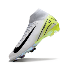 Botas de fútbol Nike Air Zoom Mercurial Superfly 10 Elite FG para niños en blanco y verde