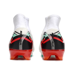Botas de fútbol Nike Air Zoom Mercurial Superfly 10 Elite FG para niños, color blanco y rojo