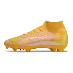 Chuteira Campo FG Nike Air Zoom Mercurial Superfly 10 Elite Dourada Infantil