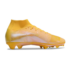 Chuteira Campo FG Nike Air Zoom Mercurial Superfly 10 Elite Dourada Infantil