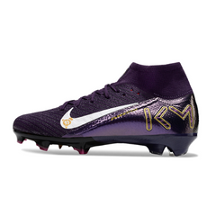 Chuteira Campo FG Nike Air Zoom Mercurial Superfly 10 Elite Roxa Infantil