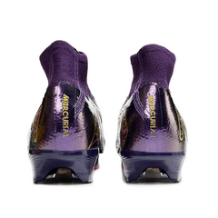 Chuteira Infantil Campo Nike Air Zoom Mercurial Superfly 10 Elite FG Mbappe Roxa