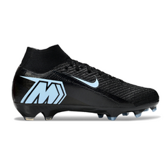 Botas de fútbol Nike Air Zoom Mercurial Superfly 10 Elite FG para niños, color negro y blanco